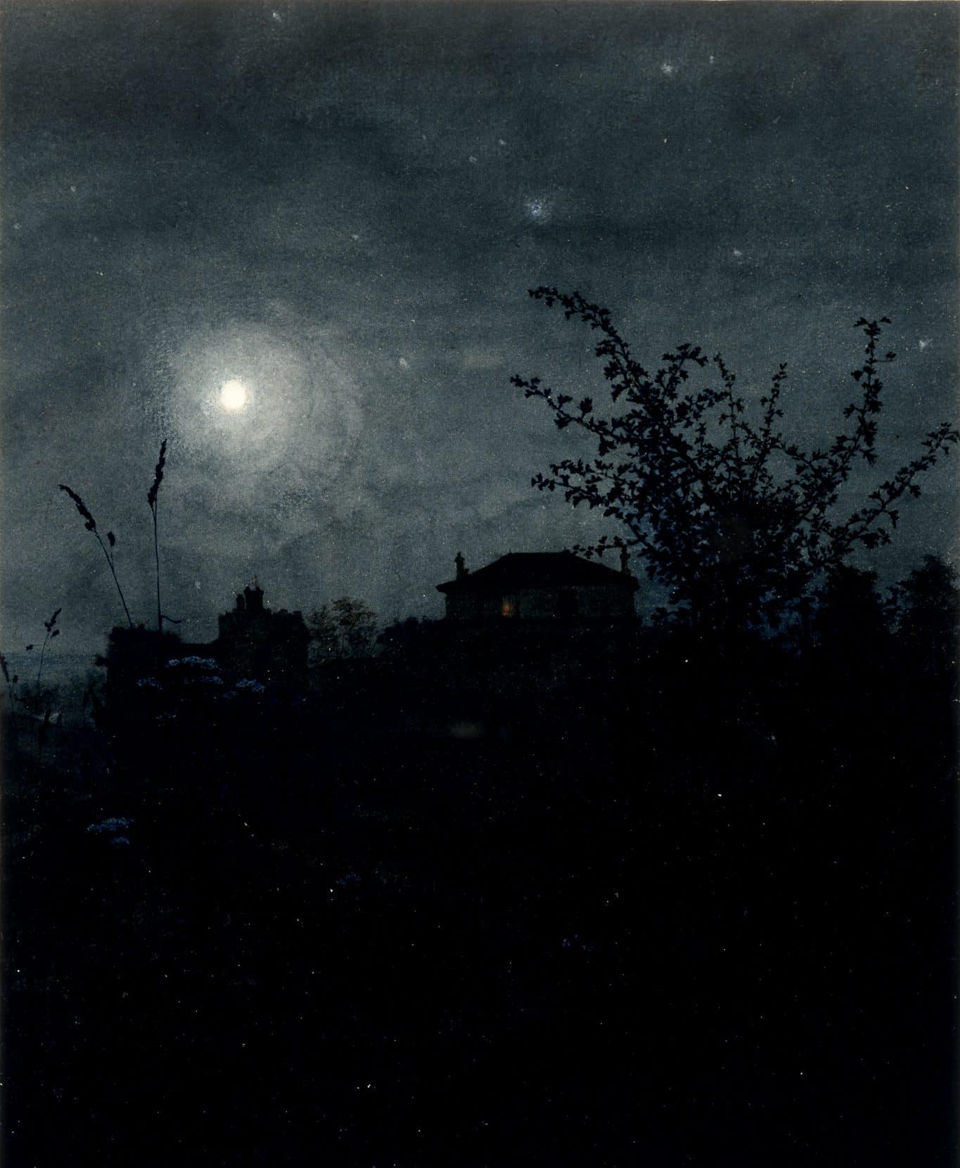 Moonlight Scene_Leon Bonvin_1864